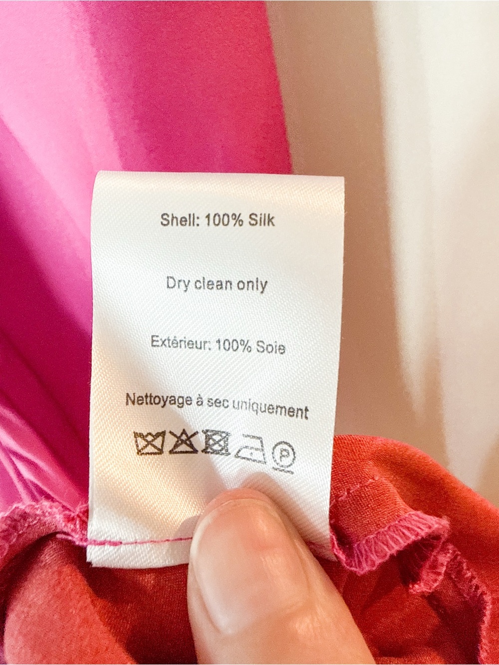 RIXO Savona Silk Midi Gown Dress Pink Red Ombre Size US 2 - Picture 6 of 10